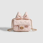 Mini fashion small square bag, summer ballet sports style bow mini crossbody bag, rhombus mini crossbody bag for women, toddler purse