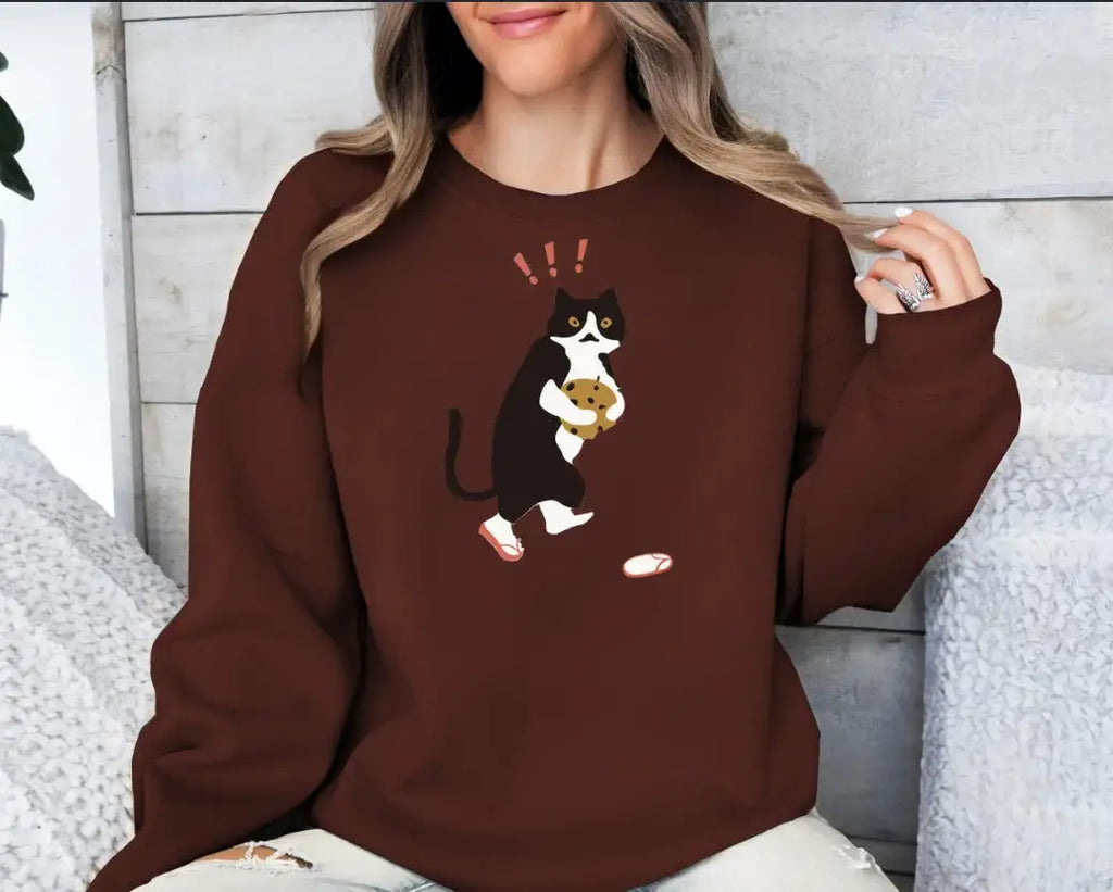 Women's Fashionable Solid Color Printed Long Sleeved Sweatshirt - SJB-DIAMOND ELITES