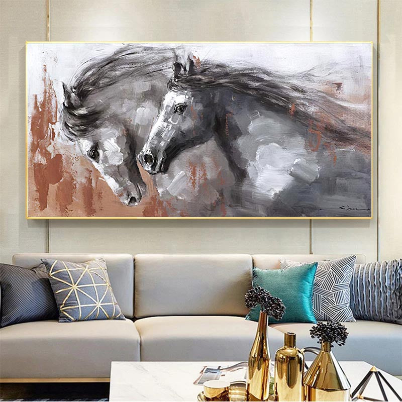 Canvas Poster Painting Running Horse Pictures Lootquake LLC