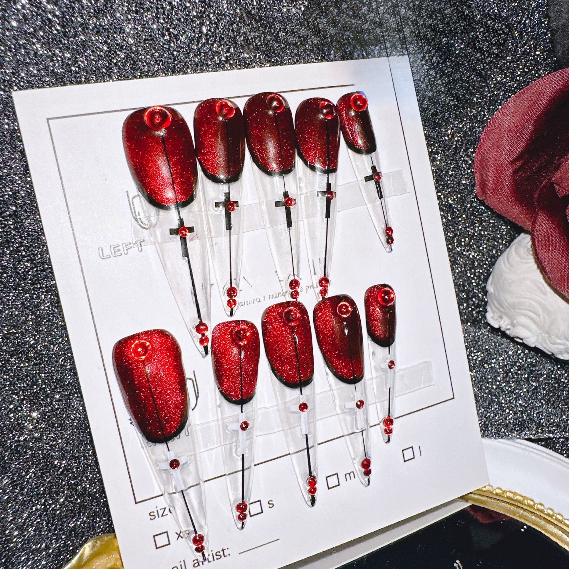 1016-Handmade press on nails fake nails removable