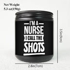 1pc Lavender Scented Candle 5.3Oz Soybean Wax Best Nurse Ever Gifts Idea for Women Men RN Friend Nursing Supervisor Bestie Guy Cowoker Him Her on Practitioner School Nurse Graduation Thank You Appreciation Birthday Christmas