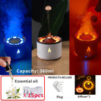 Diffuser Humidifier with Smoke Ring Night Lamp - SJB-DIAMOND ELITES
