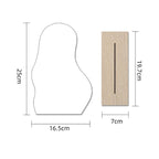 Korean style Makeup Mirror Ins Irregular Acrylic Decorative Mirror Wooden Base Cosmetic de maquillaje Beauty Tools Dropshipping - SJB-DIAMOND ELITES
