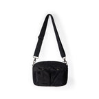 Women's bag simple tooling shoulder Crossbody bag, small pleated stylish casual nylon bag, small square purse