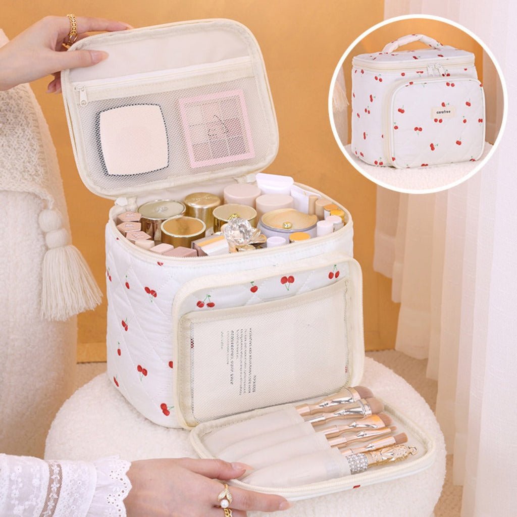 Multifunctional cosmetic bag, partition storage cosmetic bag, storage bag, travel portable toilet bag, makeup bag with compartments, - SJB-DIAMOND ELITES