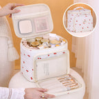 Multifunctional cosmetic bag, partition storage cosmetic bag, storage bag, travel portable toilet bag, makeup bag with compartments, - SJB-DIAMOND ELITES