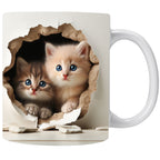 Cat Hollow Wall Ceramic Coffee Mug Pi-Mart