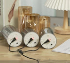 Electroplated Glass LED Electronic Candle Lights Wholesale Rechargeable Pi-Mart