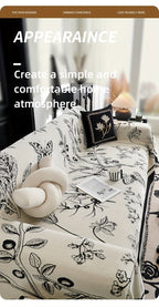 1pc Soft & Cozy Chenille Reversible Sofa Cover Blanket - Double-Sided Retro Design, Sofa Protective Cover, Soft Couch Throw, Slipcover for Bedroom, Office, Living Room, Home Decor - Easy Care, Stain Resistant, Machine Washabl