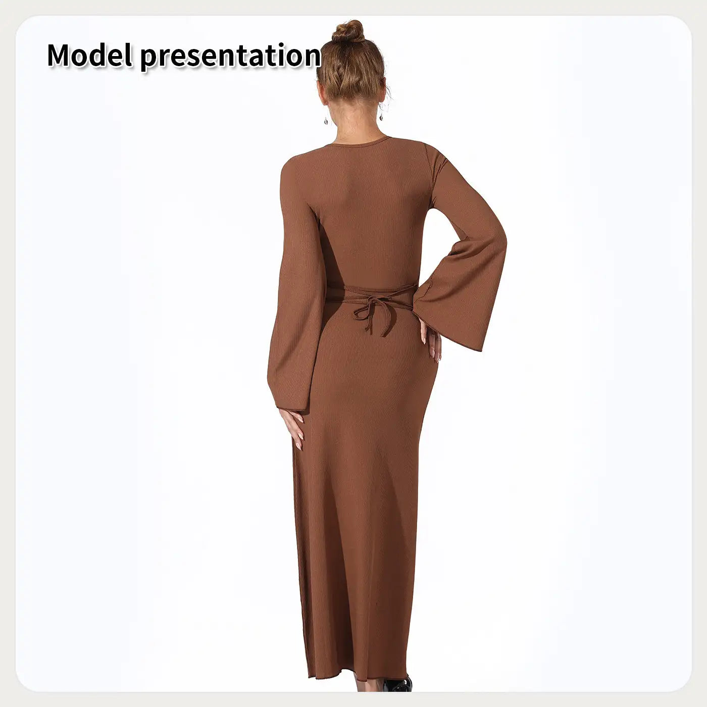 Women's Fashion Simple Solid Color Dress - SJB-DIAMOND ELITES