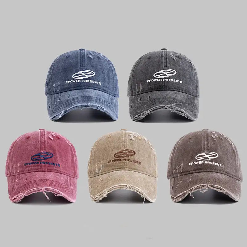 Street Make Old Ripped Denim Baseball Cap