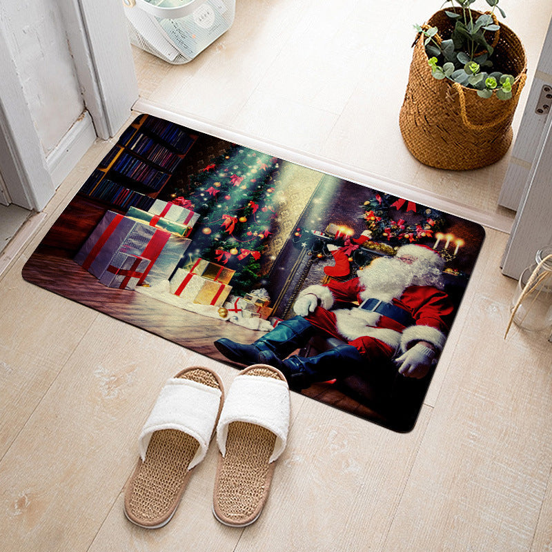 Christmas Floor Mat Bedroom Bathroom Home Absorbent Non-slip Pi-Mart