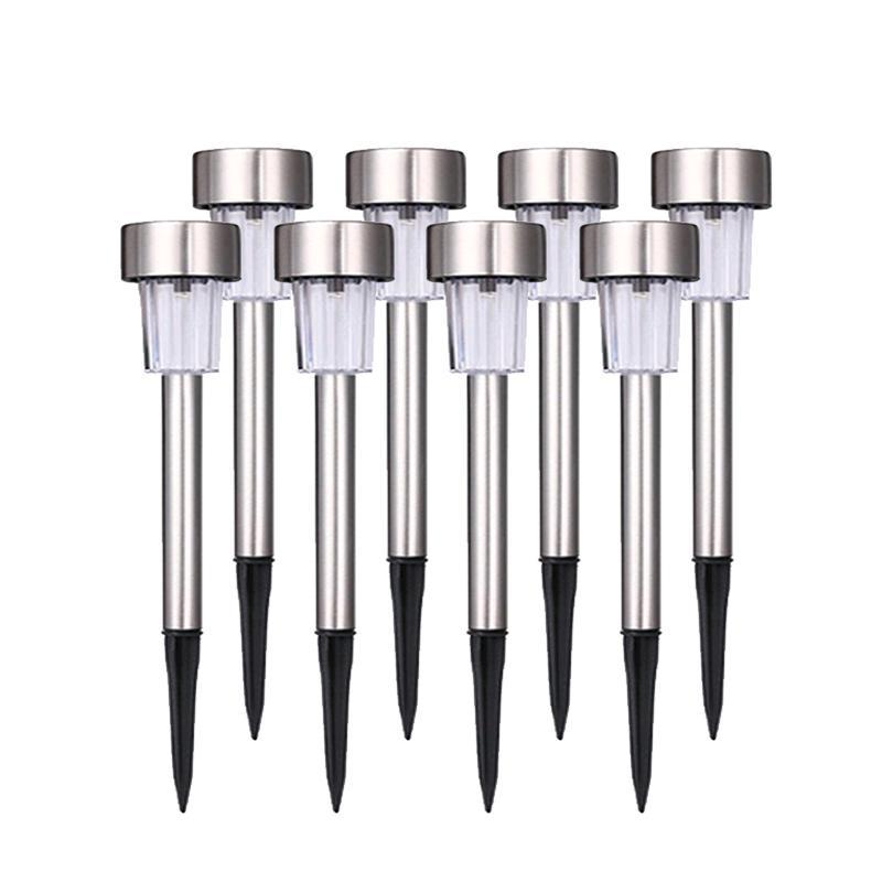 Garden Premium LED Solar Luxury Stainless Steel Lights For Yard Pathway Walkway More Pieces Outdoor - SJB-DIAMOND ELITES