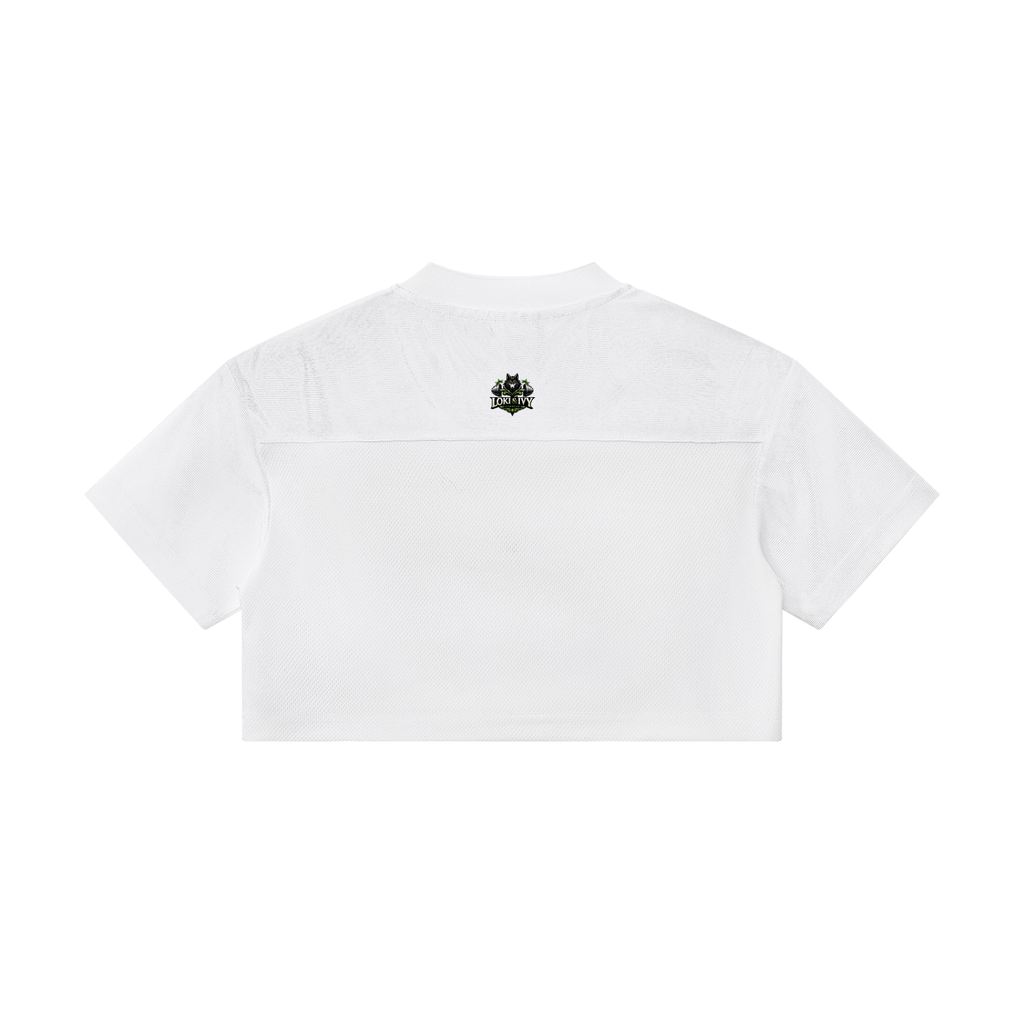 Loki & Ivy Women’s Cropped Paneled V-Neck Jersey