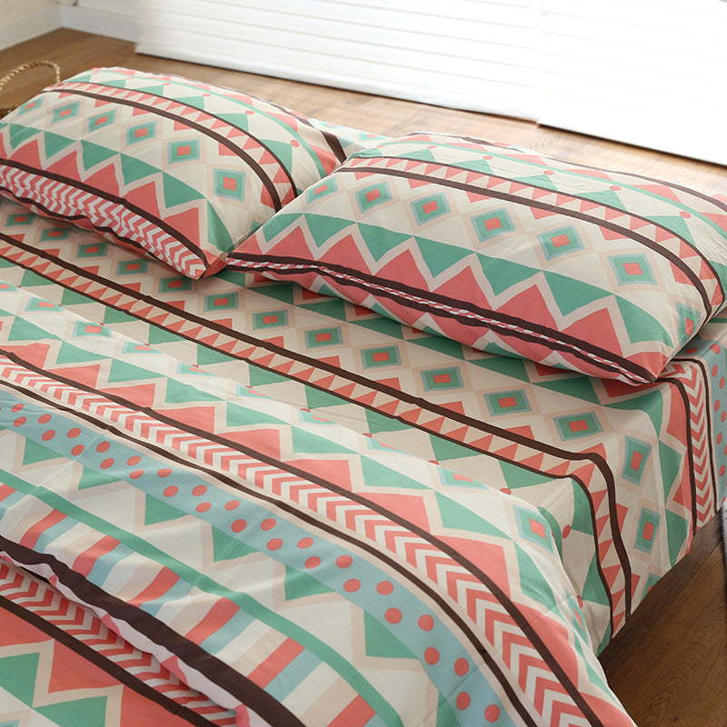 Cotton Single Double Duvet Cover Student Dormitory Bedding Pi-Mart