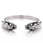 Male S925 Sterling Silver Beast Skull Bracelet Pi-Mart