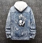 Men's Slim Denim Jacket Korean Style Trendy Handsome All-match Clothes Autumn Student Retro Jacket Men's Gown Pi-Mart