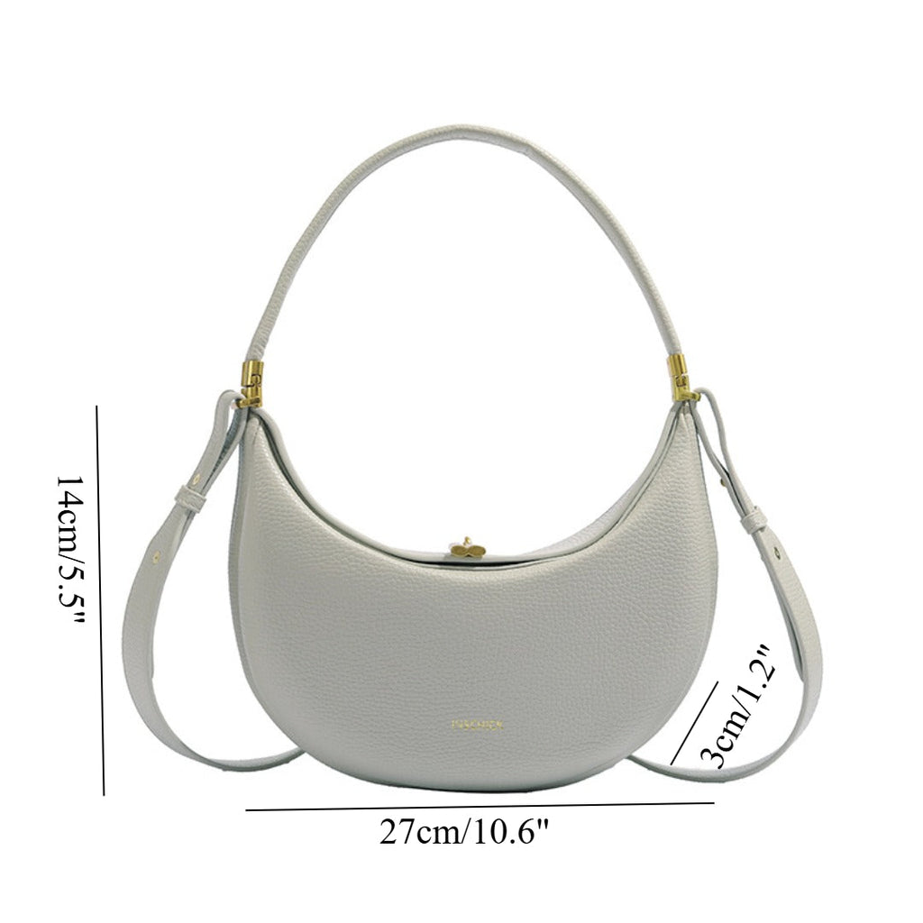 Small shoulder bag for women, PU small hobo bag, casual versatile shoulder underarm bag with crossbody strap - SJB-DIAMOND ELITES