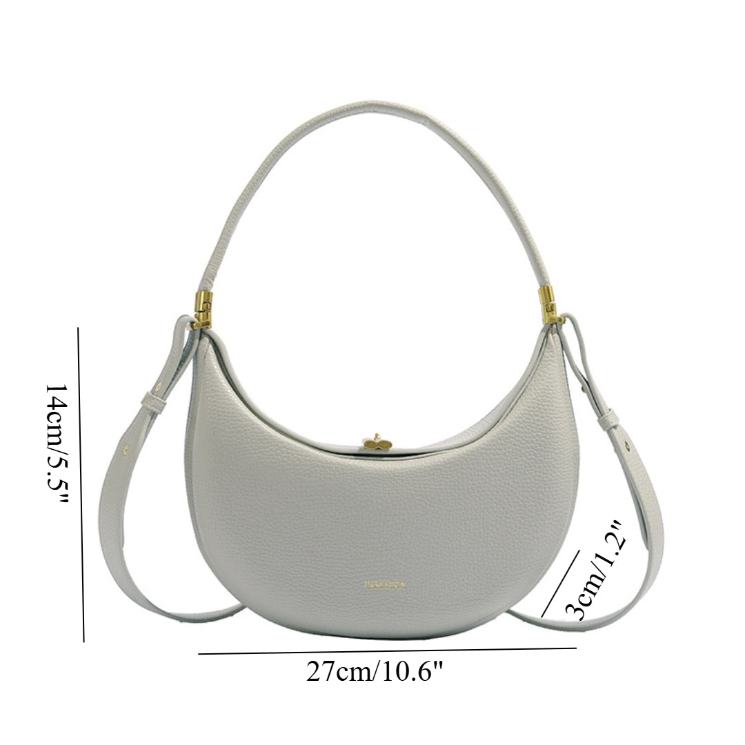 Small shoulder bag for women, PU small hobo bag, casual versatile shoulder underarm bag with crossbody strap - SJB-DIAMOND ELITES