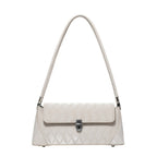 Small shoulder purse, pink baguette armpit bag, versatile diamond tote bag, simple shoulder bag