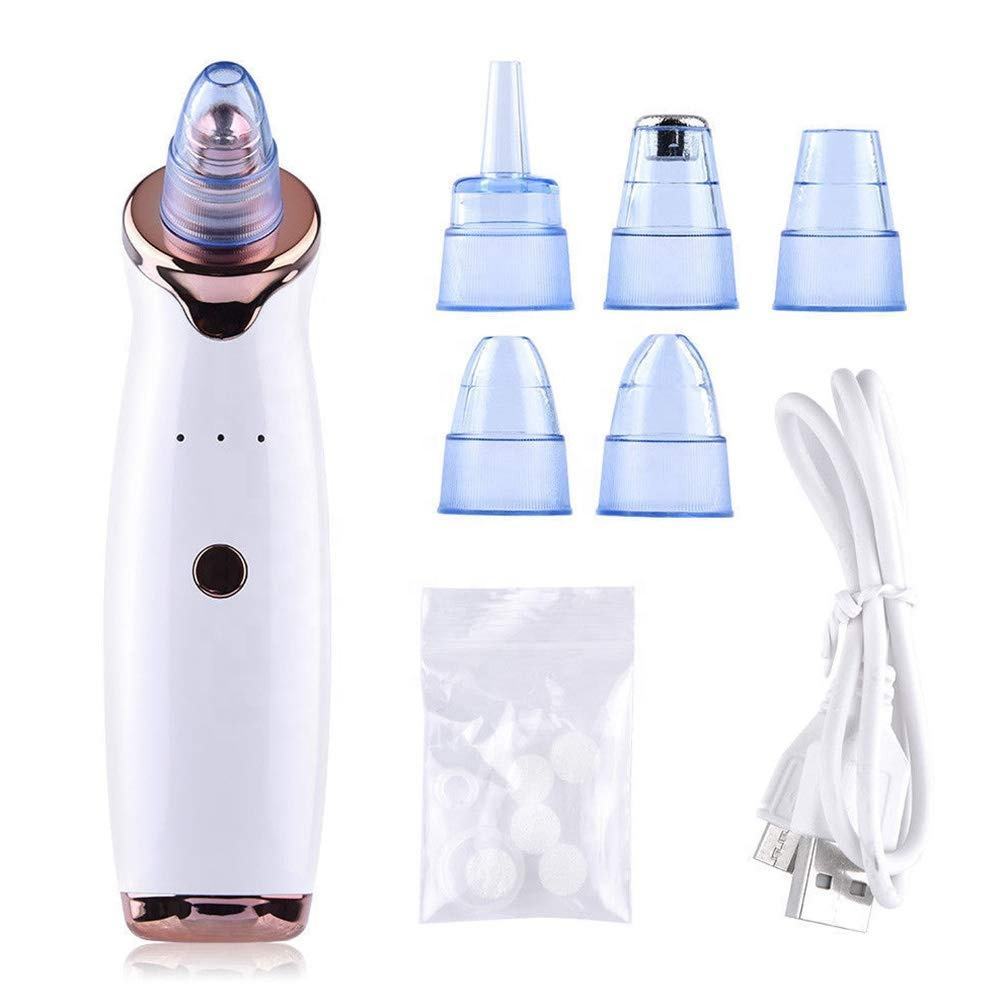 Facial Blackhead Remover Vacuum Pore Adsorber Electric Pimple Blackhead Cleaner USB Rechargeable Water Cycle Face Cleaning Tool Pi-Mart