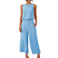 Sleeveless Wide Leg Trouser Set Lootquake LLC