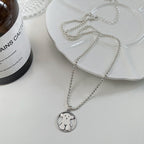 S925 Sterling Silver Bear Retro Necklace Women Pi-Mart