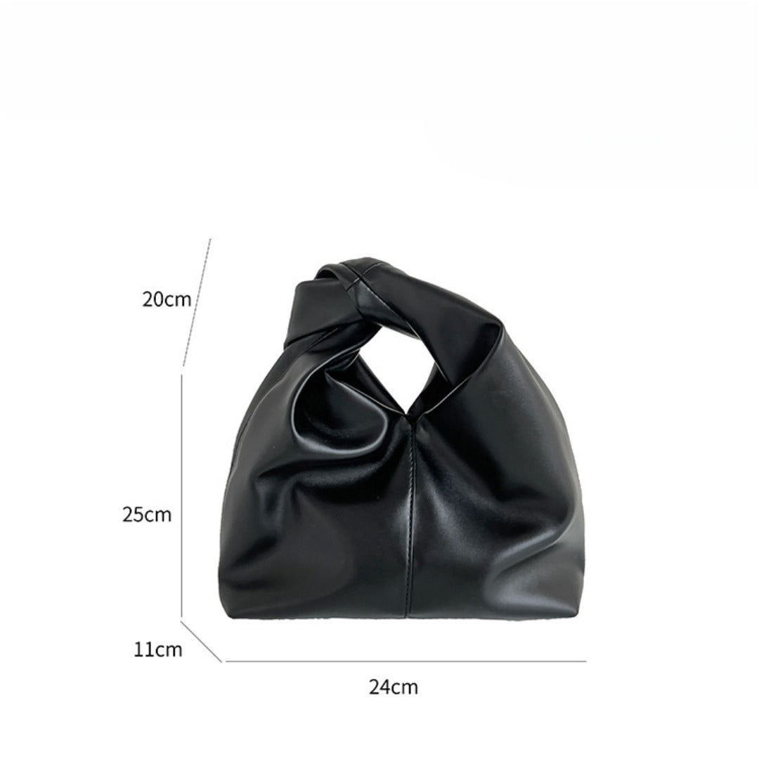 Summer cloud bag, women's armpit bag, Tote handbag small, pleated soft leather tote bag - SJB-DIAMOND ELITES