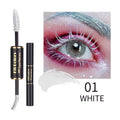 Double-headed Color Mascara Thick Curl More Than Waterproof Not Smudge White Eyebrow Dyeing Pi-Mart