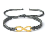 Infinity Charm Couple Bracelet Pi-Mart