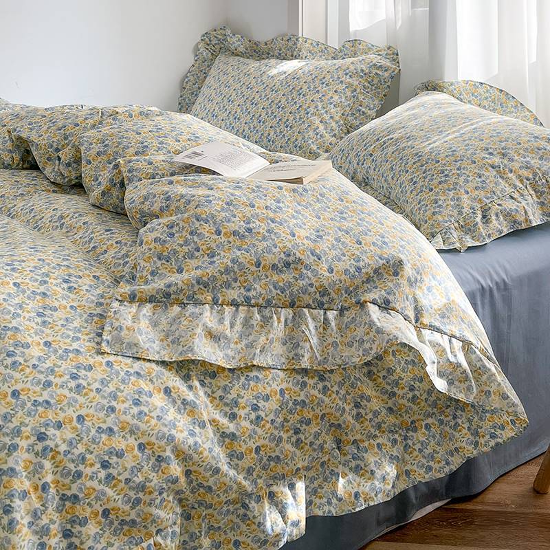 Broken Spring And Autumn Girl Bedding Sheet Quilt Cover Set Of Three Pi-Mart