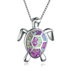 Fashion Turtle Simple Necklace Stud Earrings Set Pi-Mart