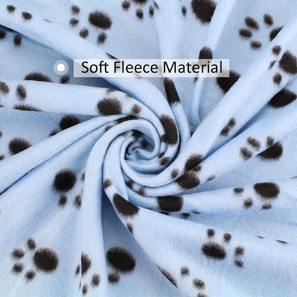 6 pack Cozy 24x28 Inch Paw Print Blanket for Dogs and Cats - Soft and Warm Bed Cover for Ultimate Comfort Christmas Gift Lootquake LLC