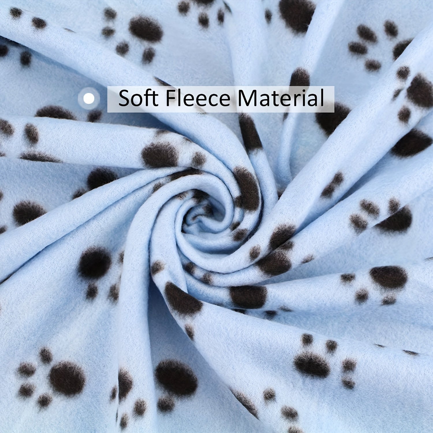 6 pack Cozy 24x28 Inch Paw Print Blanket for Dogs and Cats - Soft and Warm Bed Cover for Ultimate Comfort Christmas Gift Lootquake LLC