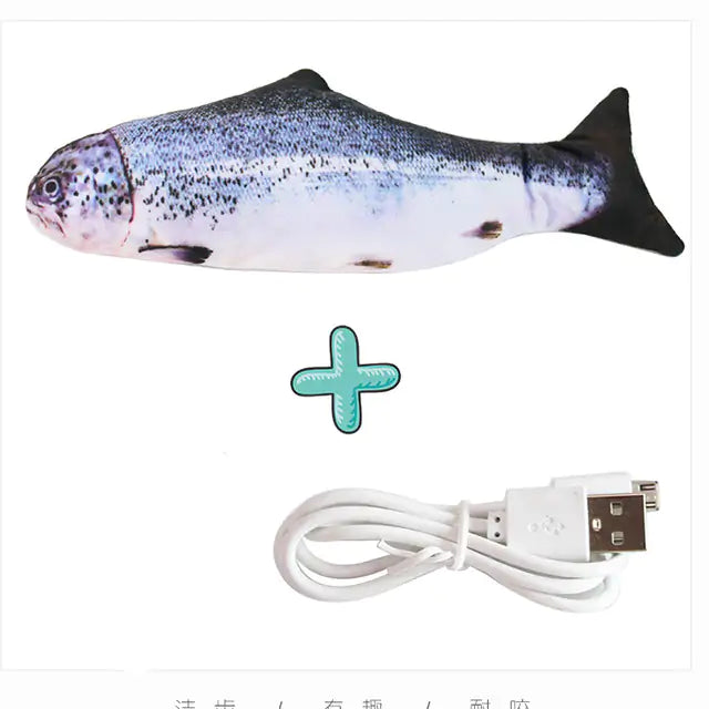 Cats USB Charger Interactive Toy Fish Pi-Mart