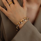 Women's Jewelry Embossed Earring Bracelet