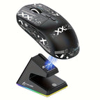 ATTACK SHARK X6 49g SUPERLIGHT Mouse With Magnetic Charging Dock, PixArt PAW3395 Gaming Sensor, BT/2.4G Wireless/Wired Gaming Mouse With Tape, Up To 26000, X3 Upgrade Mice For Win11/Xbox/PS/Mac Lootquake LLC