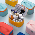 Makeup bags set,Large capacity gym cosmetic bag, PU waterproof cosmetic storage bag, 3pcs a set, makeup bag organizer for College Dorm Camp Gym - SJB-DIAMOND ELITES