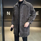 Long Chenille Cotton Wool Coat Thickened Windproof Jacket