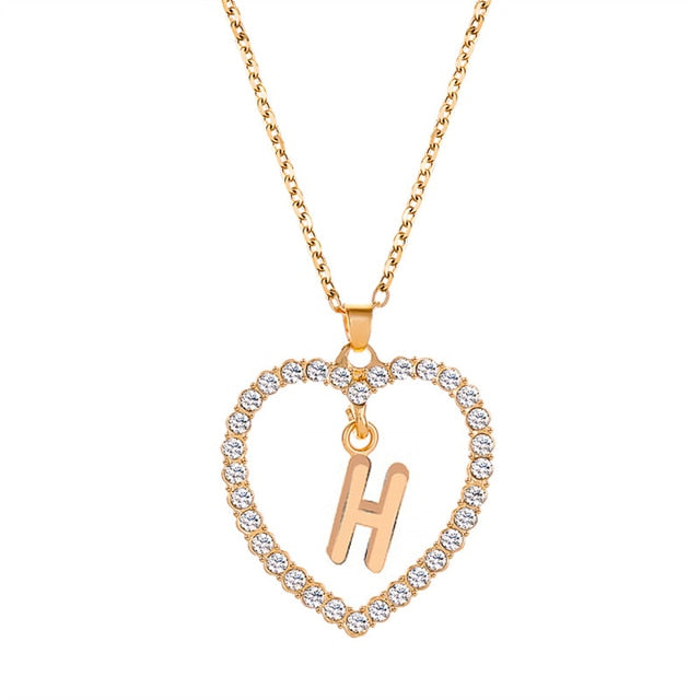 Initials Lette Necklace Pi-Mart