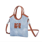 Denim Tote Bag, Women's Fashion Versatile Shoulder bag, Crossbody tote bag, Casual commuter tote bag