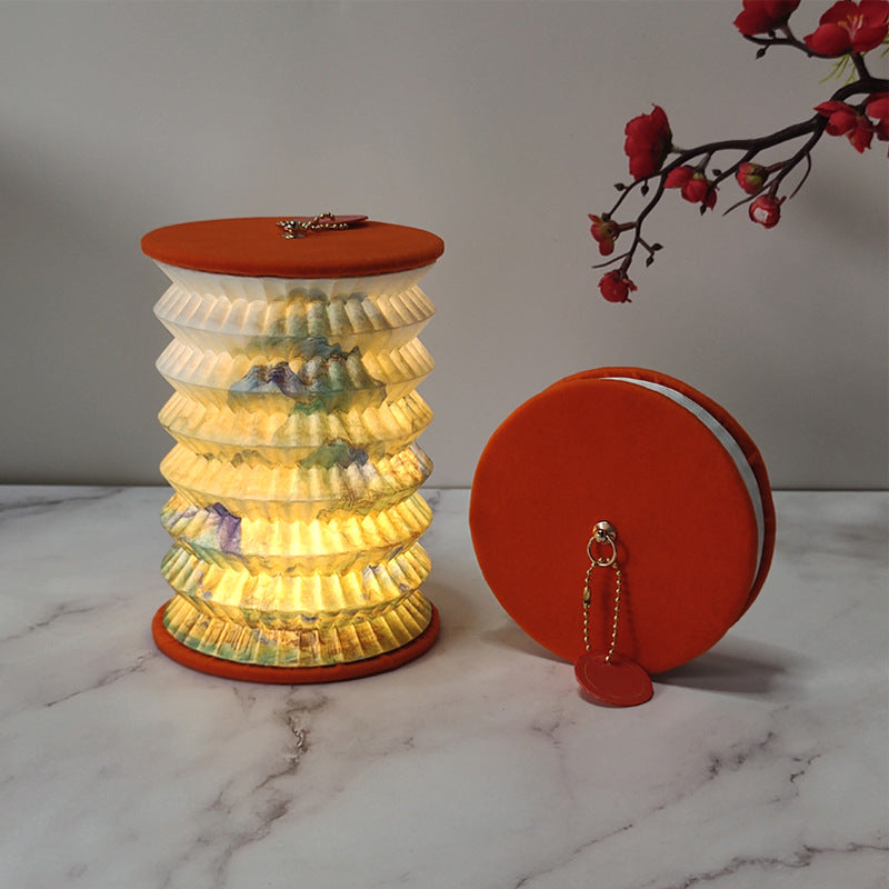 Folding Small Lantern For Cultural And Creative Gifts Pi-Mart