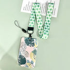 Green Plant Series Simple Fashion Lanyard Card Cover - SJB-DIAMOND ELITES