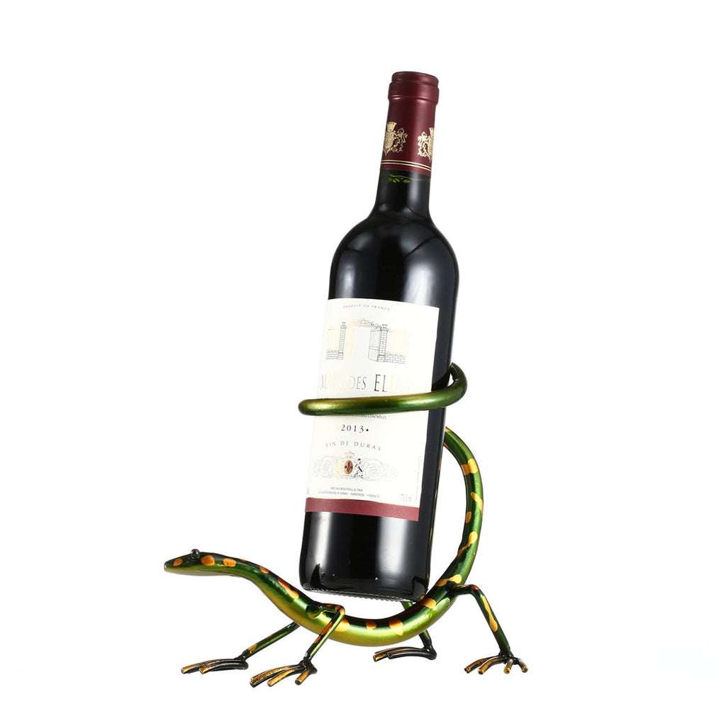 Lizard Wine Rack Metal Handicraft Home Pi-Mart
