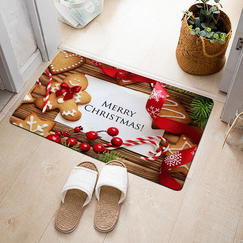 Christmas Floor Mat Bedroom Bathroom Home Absorbent Non-slip Pi-Mart