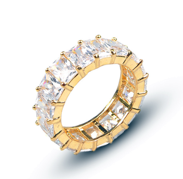 Rectangle Zircon Rings Pi-Mart