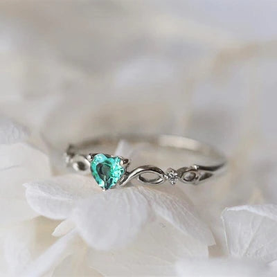 Huitan Simple Heart Ring - SJB-DIAMOND ELITES