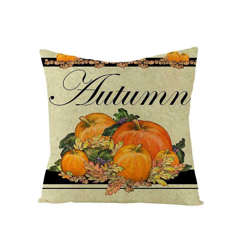 Linen Cushion  Office Sofa Cushion Cover Pi-Mart