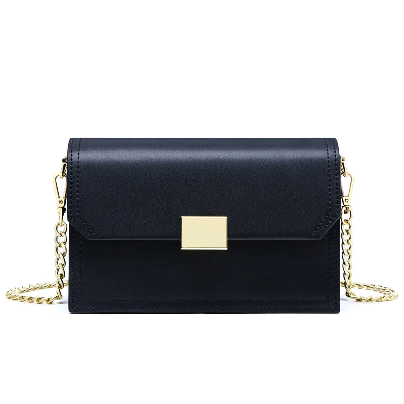 Genuine leather shoulder chain bag crossbody bag all-match small square bag - SJB-DIAMOND ELITES