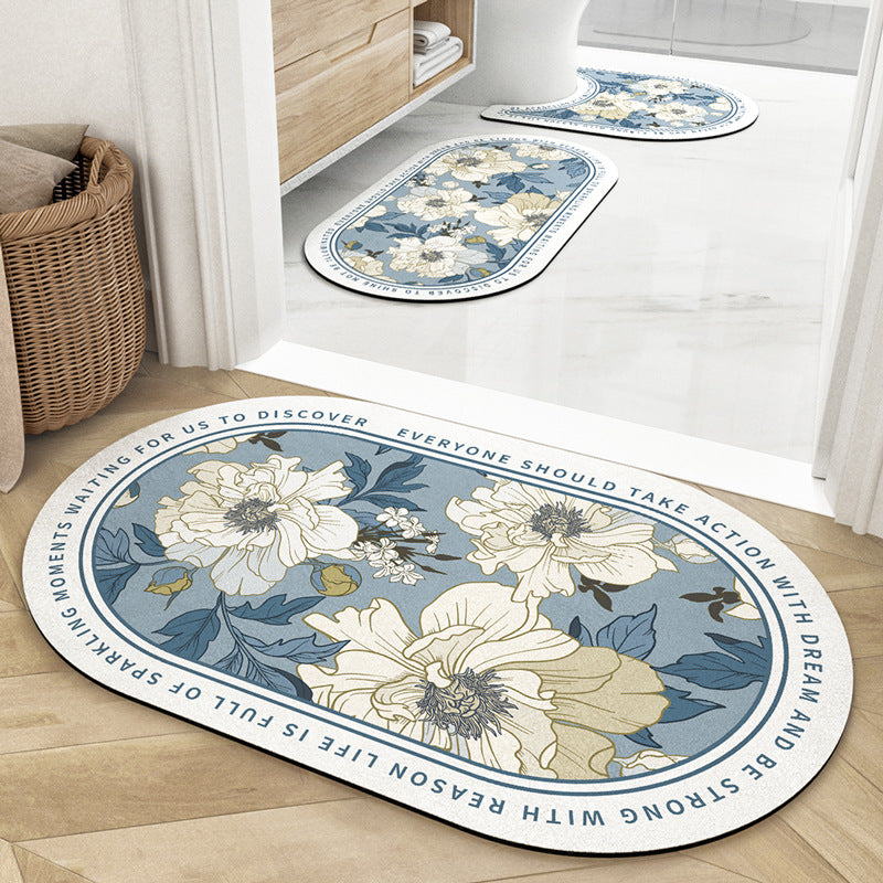 Bathroom Absorbent Non-slip Carpet Floor Mat Pi-Mart